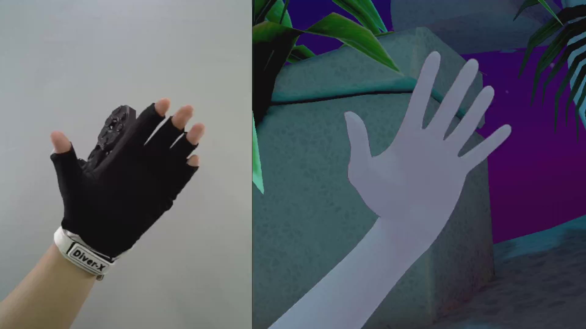 Diver-X ContactGlove2 Magnetra2 使用例 - ユーザーが実際に装着中のグローブ動画